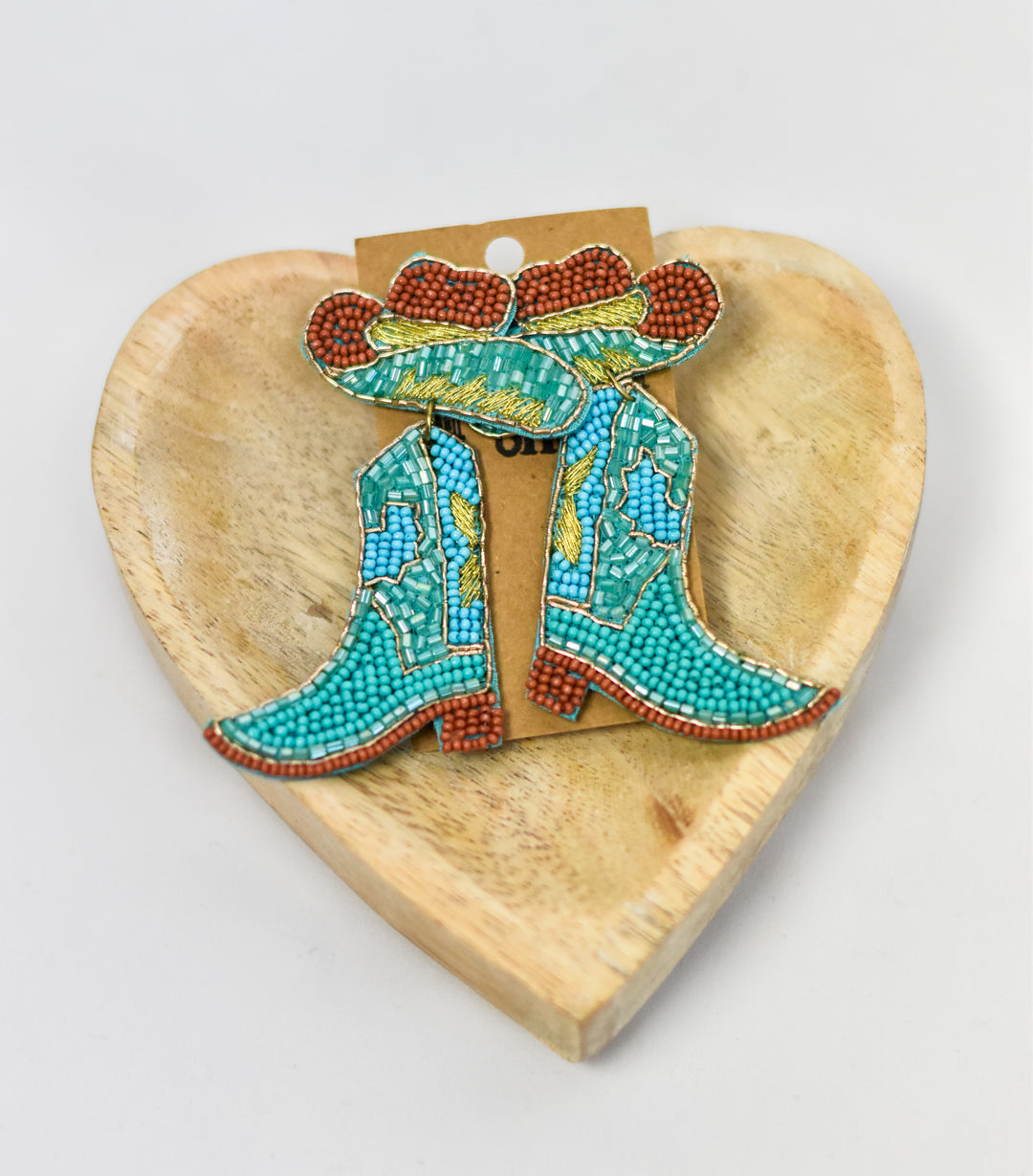 Cowgirl Beaded Boots and Hats Earrings