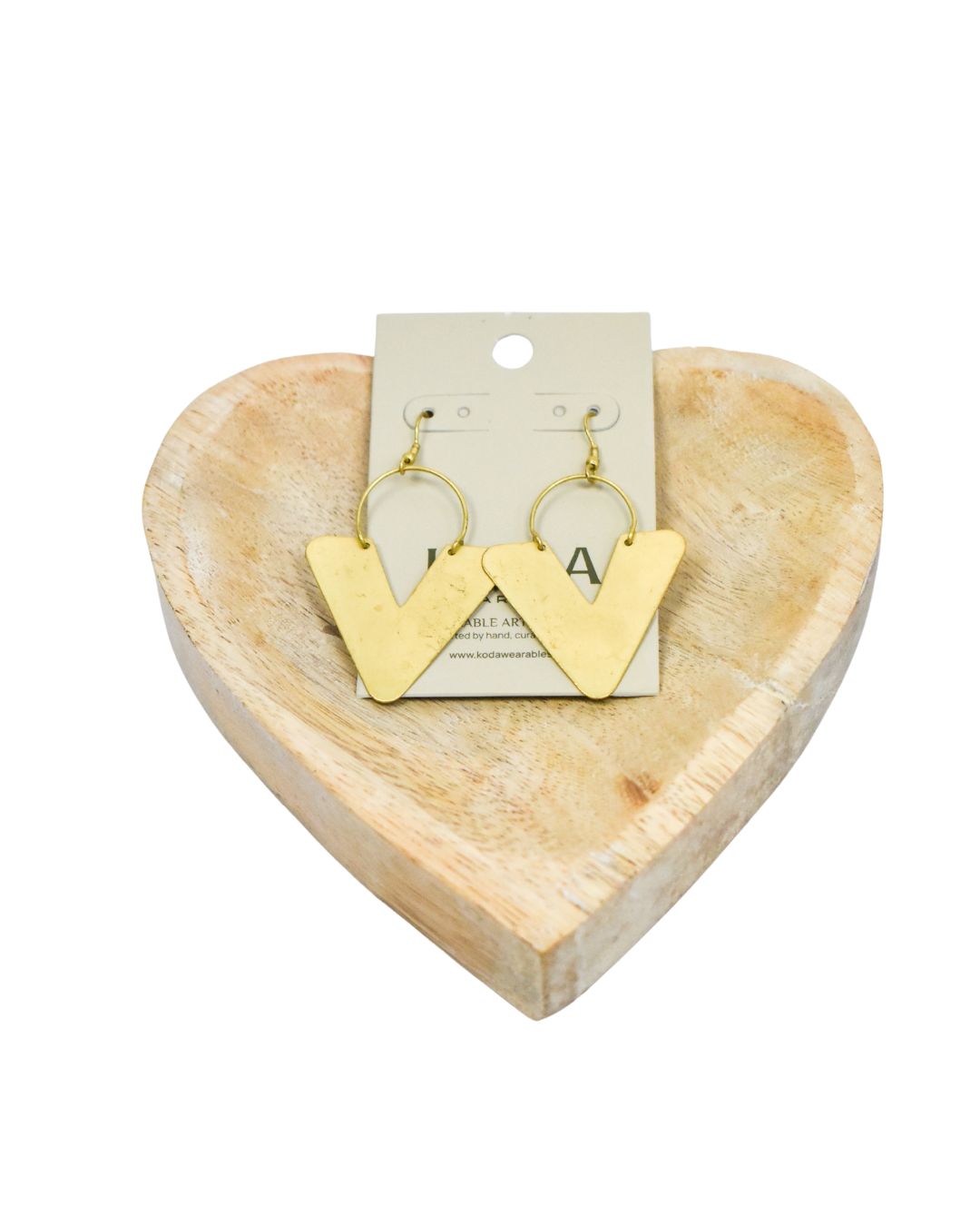 Victoria’s Gold V Shaped Glamour Earrings