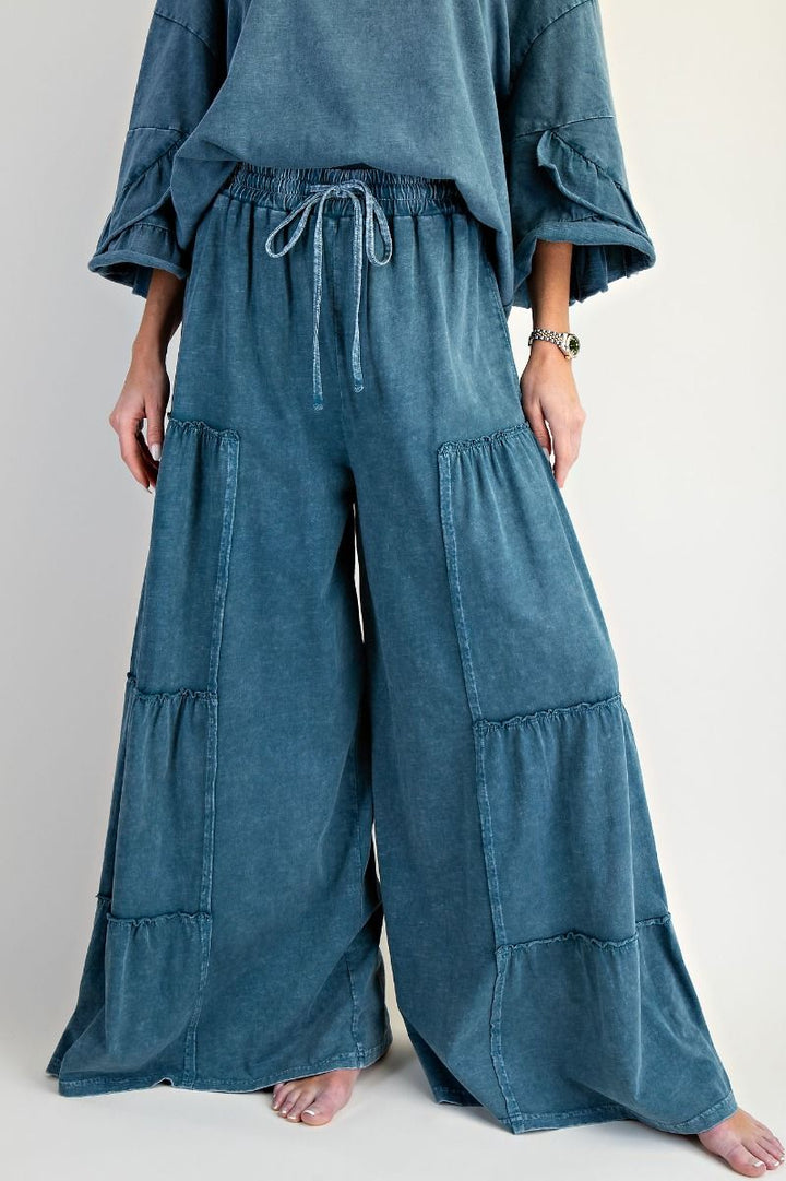 Tabby’s Teal Tiered Pants