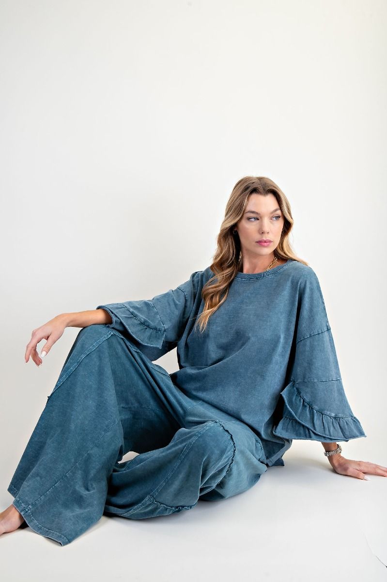 Tabby’s Teal Tiered Pants
