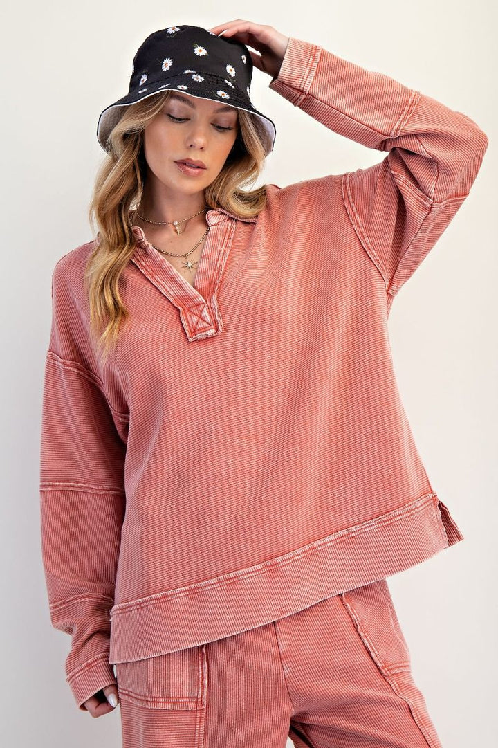 EASEL Lennox Mineral-Thermal Pullover