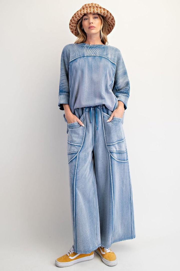 EASEL Harper Essential Wide Leg Pants